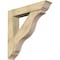 Ekena Millwork Funston Traditional Rough Sawn Bracket w/ Offset Brace, Douglas Fir, 8"W x 42"D x 42"H BKT0806X42X42FST01RDF - alternate 1